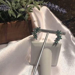 Emerald earrings-15 emeralds ea. earring